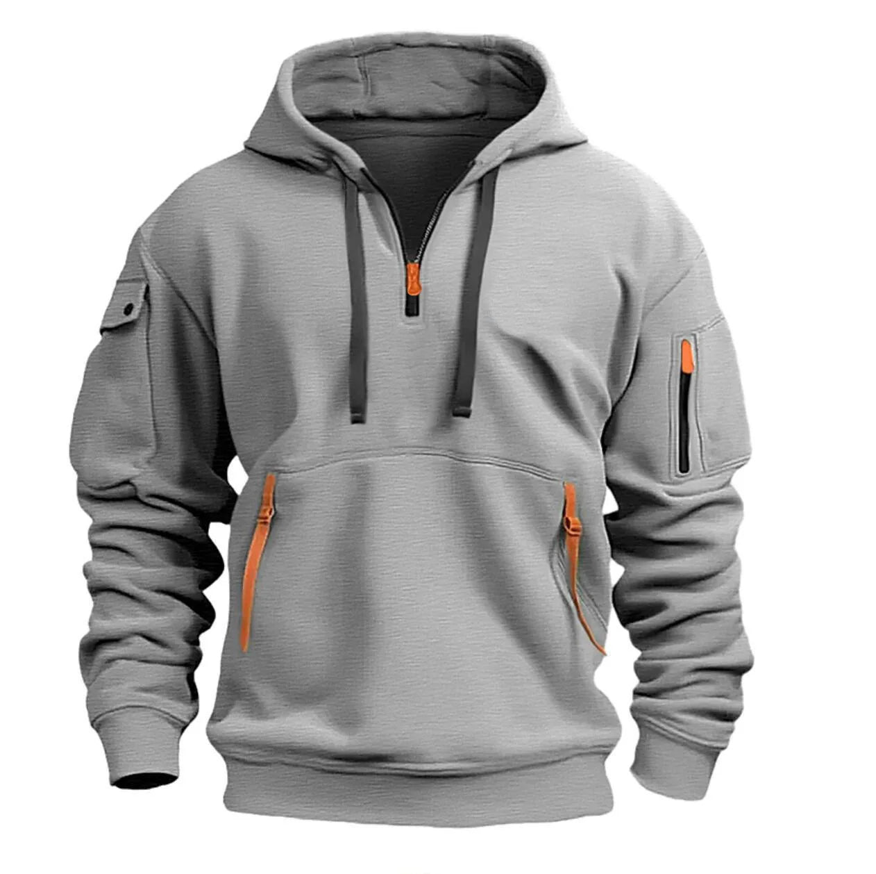 Casual Fleece Hoodies with Multiple Pockets