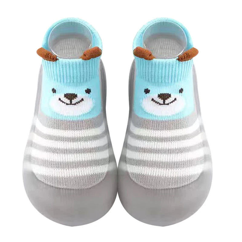 Non -slip baby socks with animal patterns