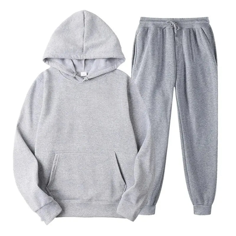 50% OFF | Basic men's hoodie and pants set