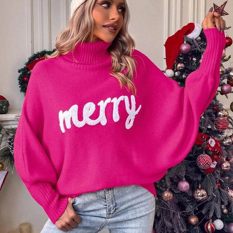 MERRY™ - Festlicher Rollkragenpullover aus Strick