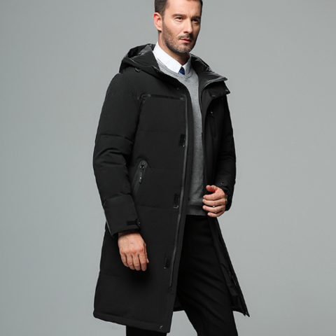 Moses | Luxury men's winter coat with zip pockets 