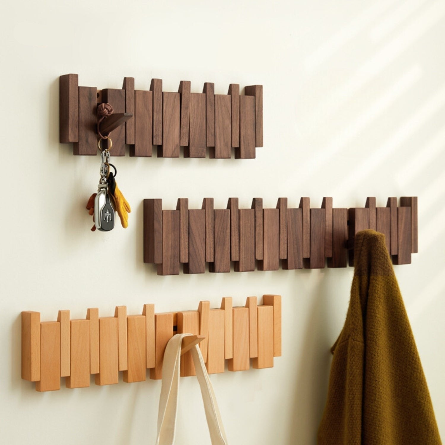 HarmonyHooks - Piano Key Coat Rack 