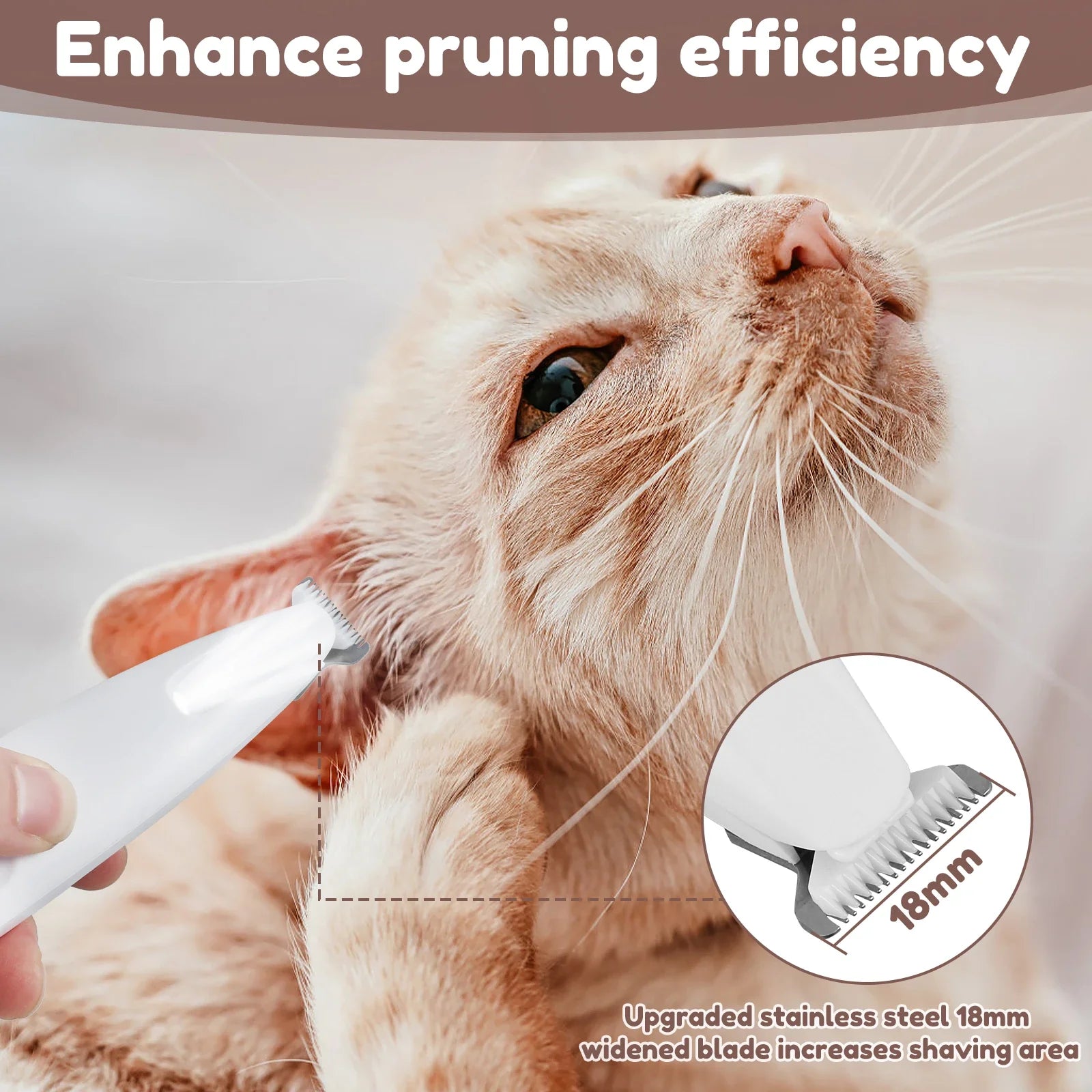 TidyPaws - LED hair trimmer for pets 