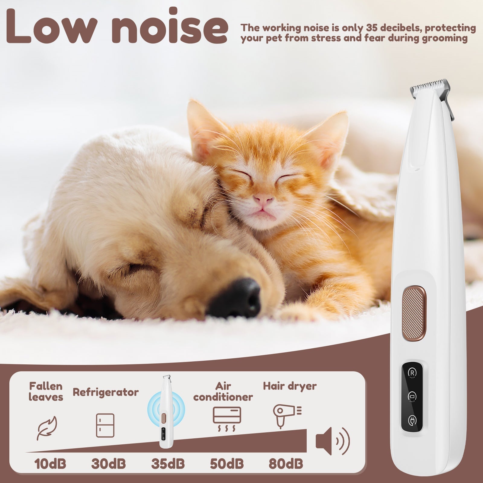 TidyPaws - LED hair trimmer for pets 