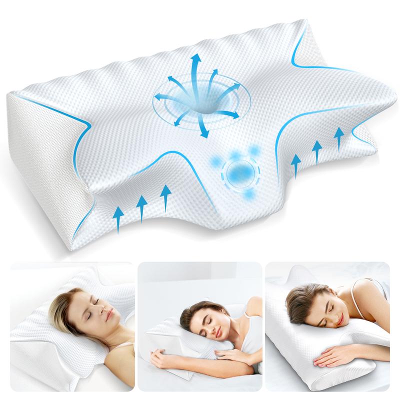 Orthopedic neck pillow made of memory foam