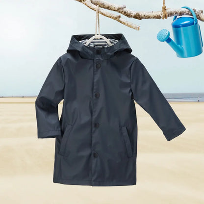 Waterproof children's rain coat with hood