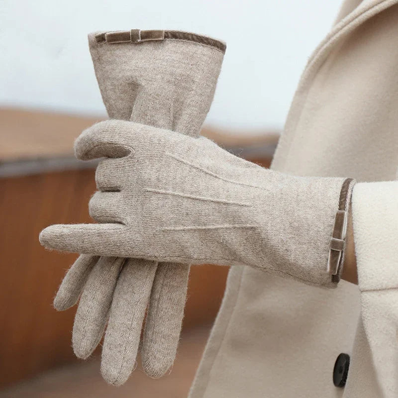 Furry Warm Cashmere Full Finger Touchscreen Gloves