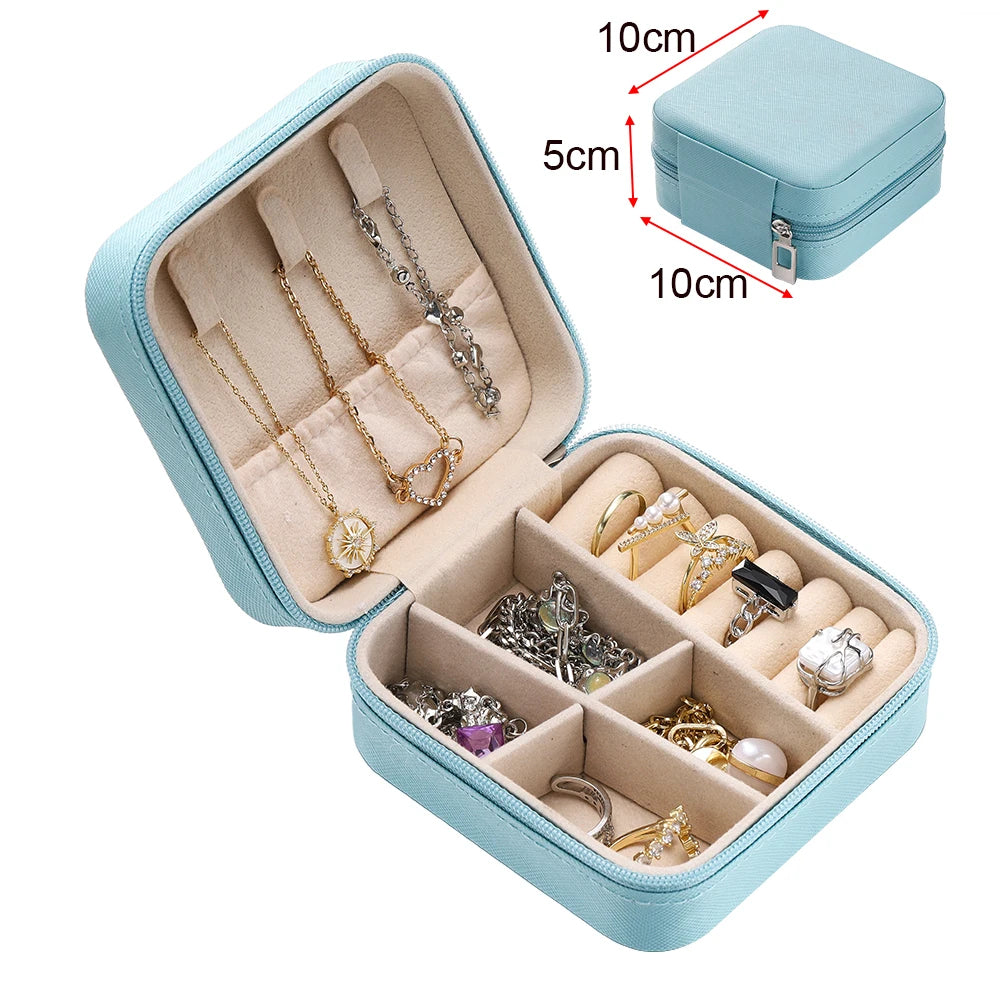 Portable jewelry storage box