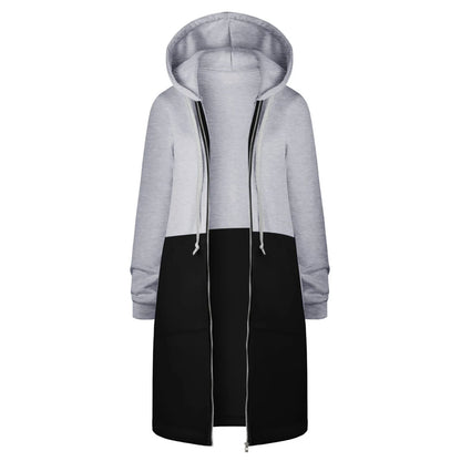 Long hooded jacket