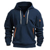 Casual Fleece Hoodies with Multiple Pockets