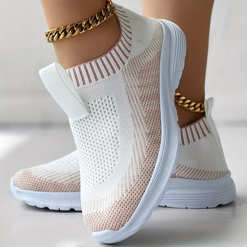 Claire - Women's Knit Casual Sneakers "Last Day Discount"