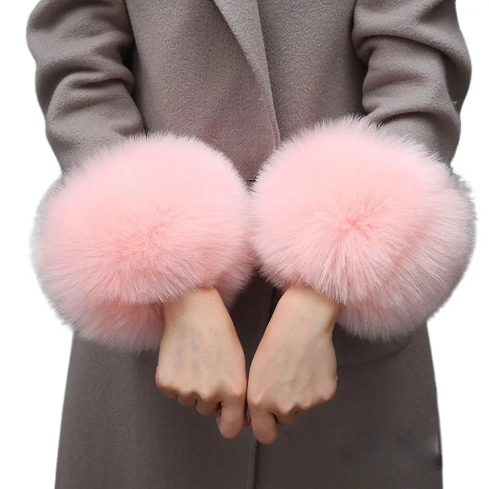 FluffyCuffs plush wrap gloves