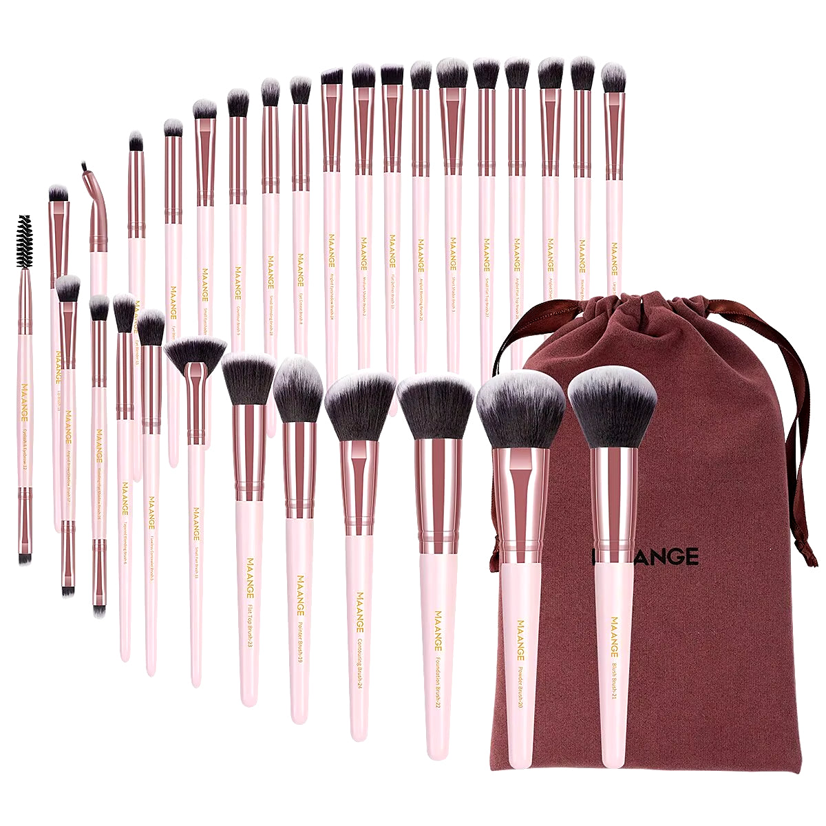 30-Teiliges Professionelles Make-up-Pinselset