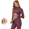 women's thermal fleece intimate set