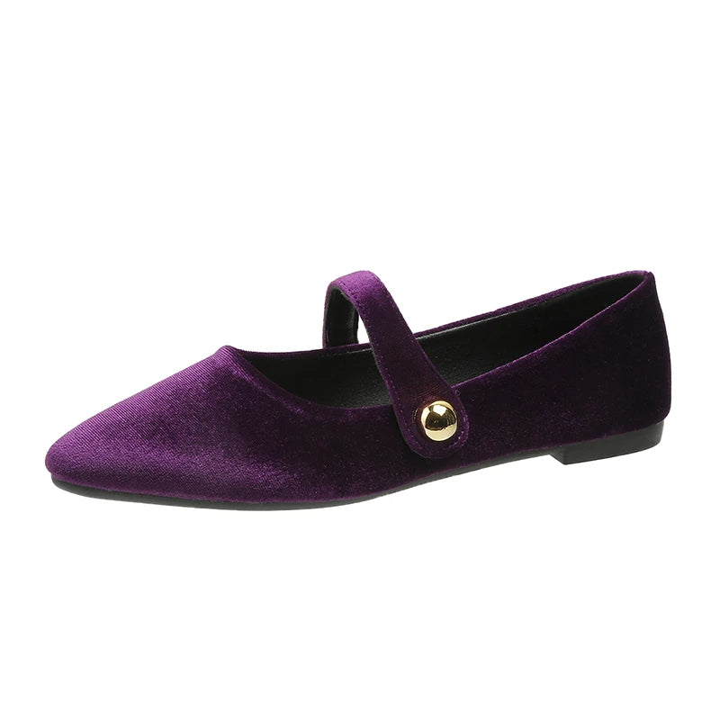 NEW COLLECTION | MayJane™ - Velvet Matte Pointed Toe Flats