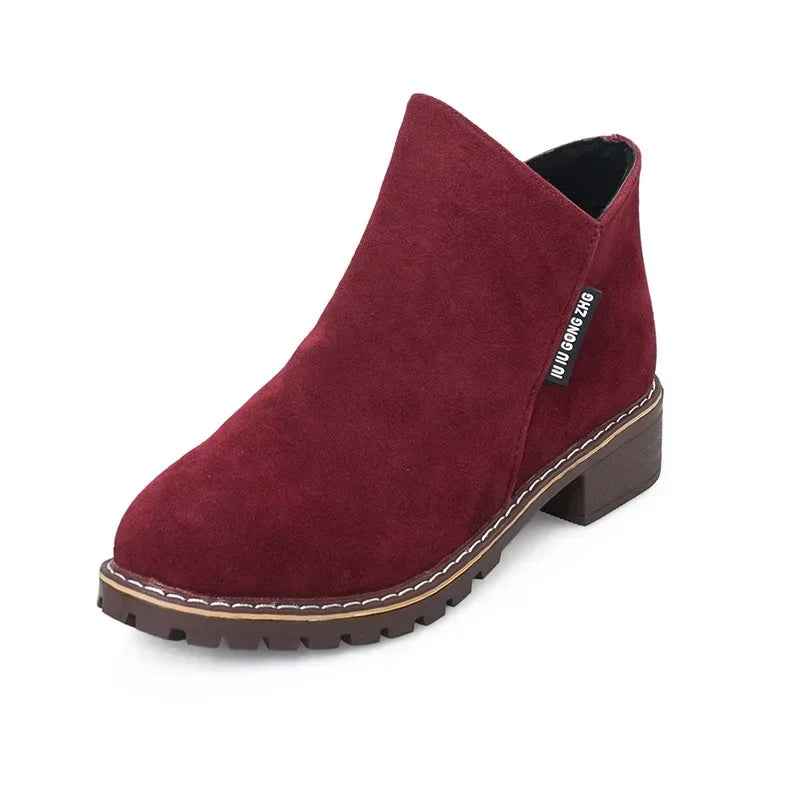 Suede ankle boots