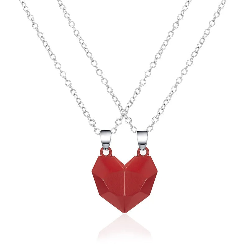 Magnetic heart necklace | For him and she