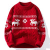 Korean Harajuku Christmas Sweater with Deer Pattern