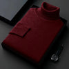 classic fit turtleneck sweater for men 