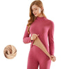 women's thermal fleece intimate set