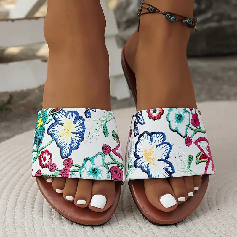 Yannick - Floral Beach Sandals for Women