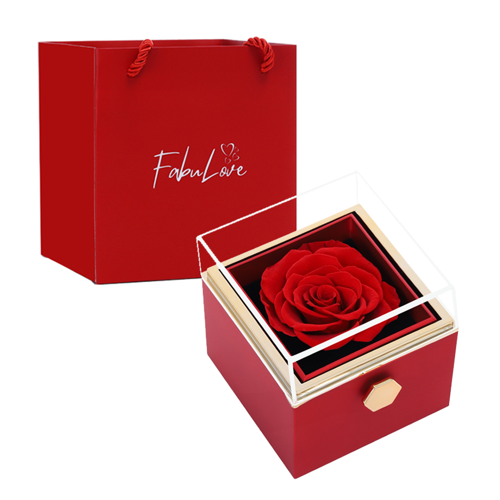 Rosaluxe | Rotating eternal roses gift box