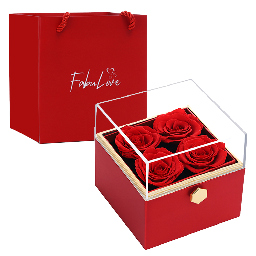 Rosaluxe | Rotating eternal roses gift box