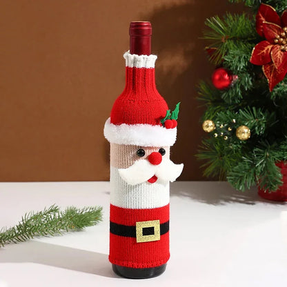 Christmas cover for wine bottles