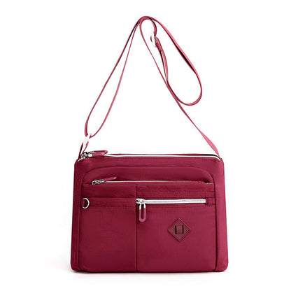 Multi-pocket shoulder bag for women