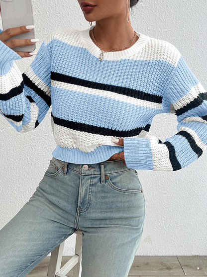 Winter knitting sweater