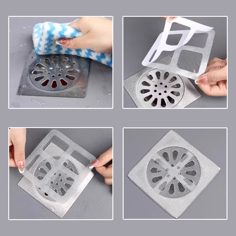 DrainFilter™ - Multifunctional Disposable Filter for Floor Drains and Sewers 100pcs [Last Day Discount] 