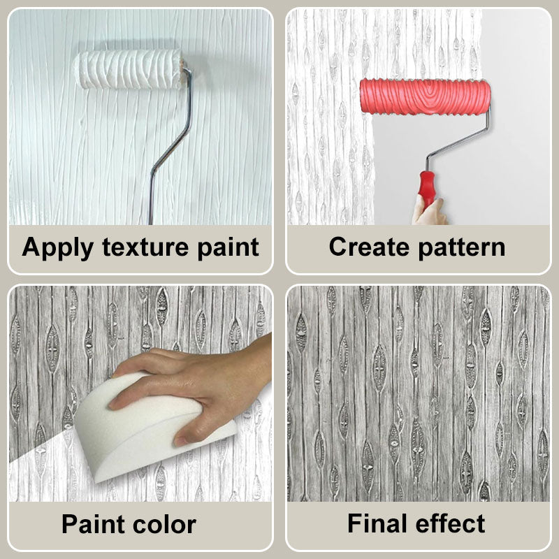 HolzBoost - Embossing Texture Patterned Paint Roller for Wall Decoration