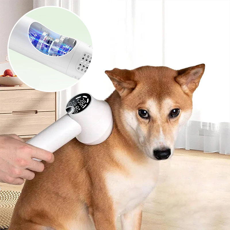 CleanPet - Portable 2-in-1 Pet Hair Dryer with Slick Brush