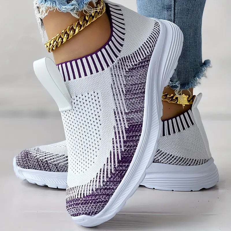 Claire - Women's Knit Casual Sneakers "Last Day Discount"