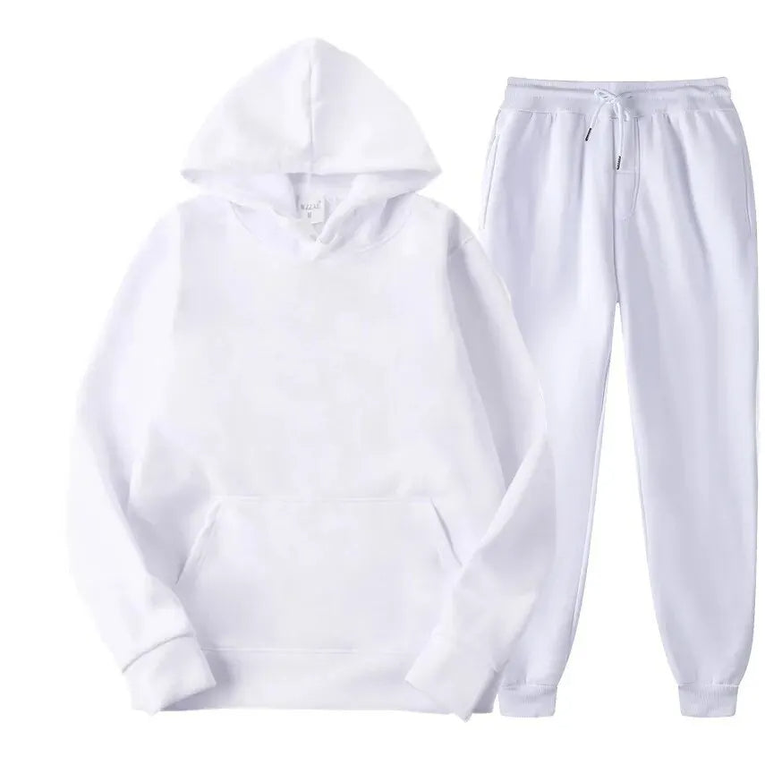 50% OFF | Basic men's hoodie and pants set