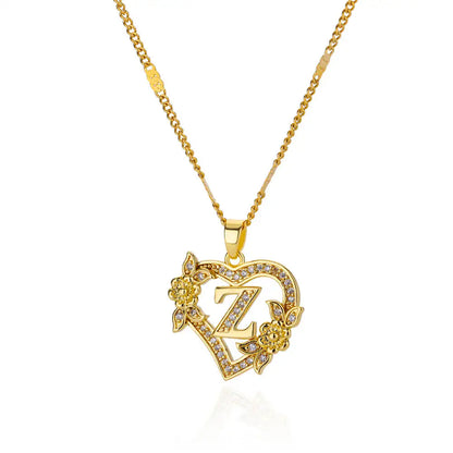 Cardiac beginning letters' necklace