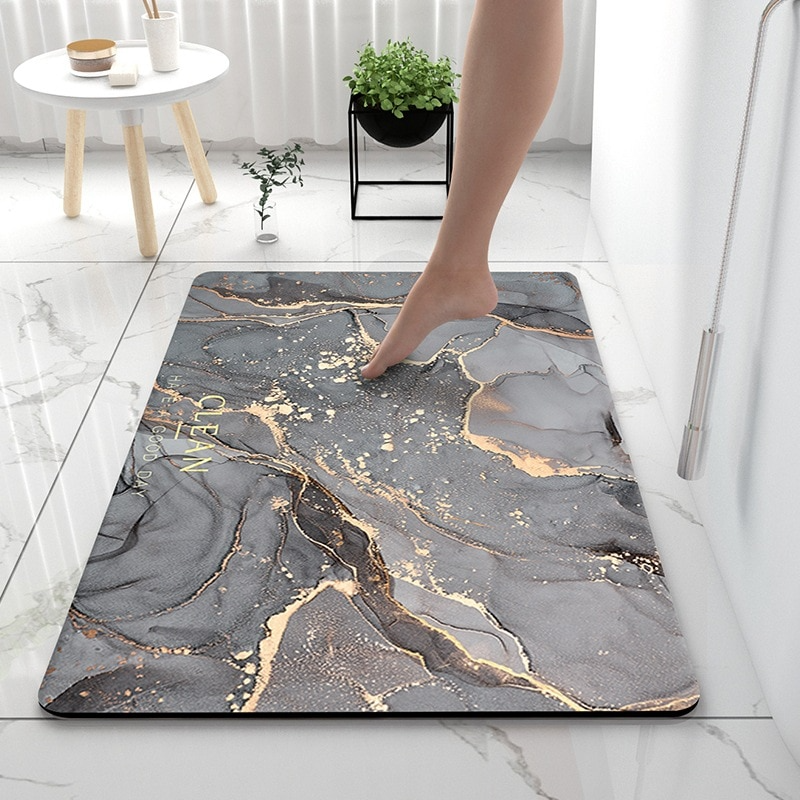 (50% off) MarbleMat™ - Geometric Marble Bath Mat [Last Day Discount]