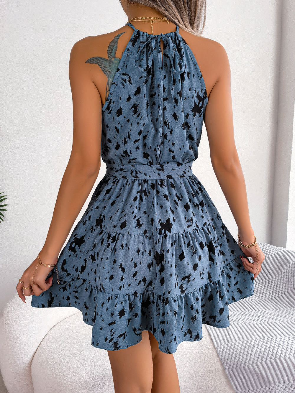 Jennifer | Beach dress with leopard pattern