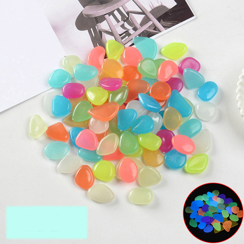 Luminous garden pebbles | Pack with 100 pieces