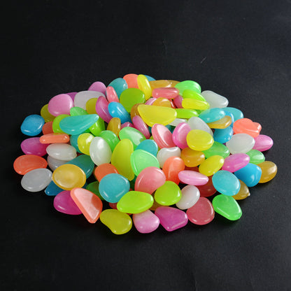 Luminous garden pebbles | Pack with 100 pieces