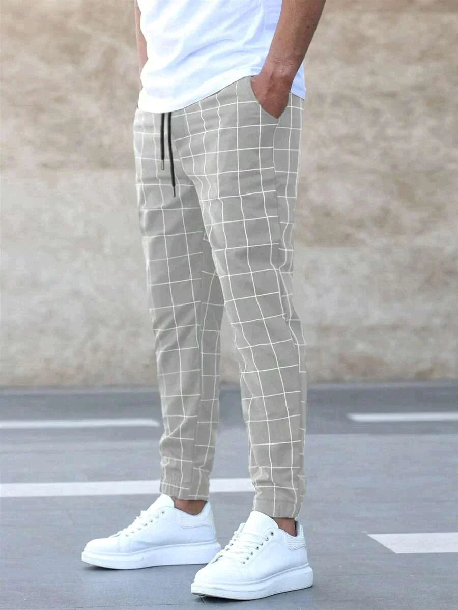 (50% off) Matteo™ - Elegant Grid Pattern Trousers [Last Day Discount] 