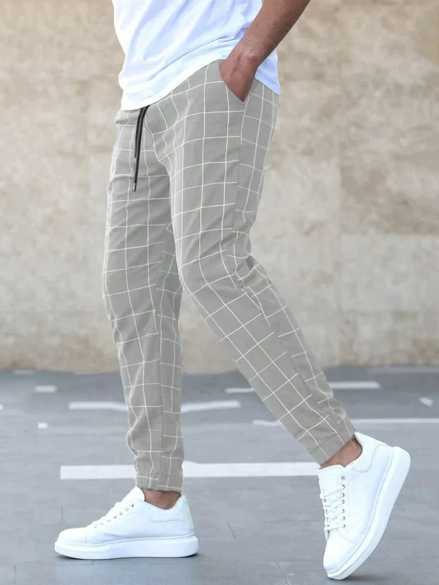 (50% off) Matteo™ - Elegant Grid Pattern Trousers [Last Day Discount] 