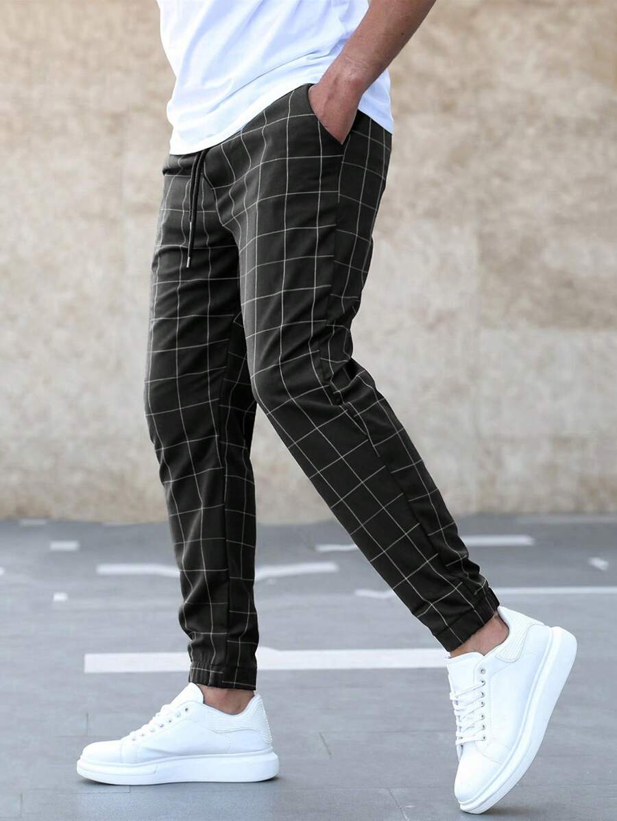 (50% off) Matteo™ - Elegant Grid Pattern Trousers [Last Day Discount] 