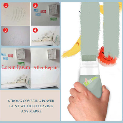 Rolling wall repair paste