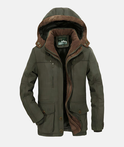 Feeded hooded jacket