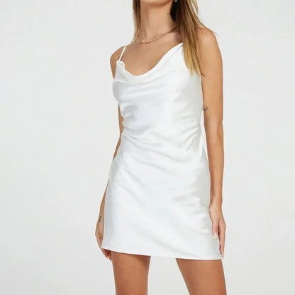 Shine | Satin mini dress