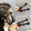 Hair clip with crystal flower (4+4 FREE)