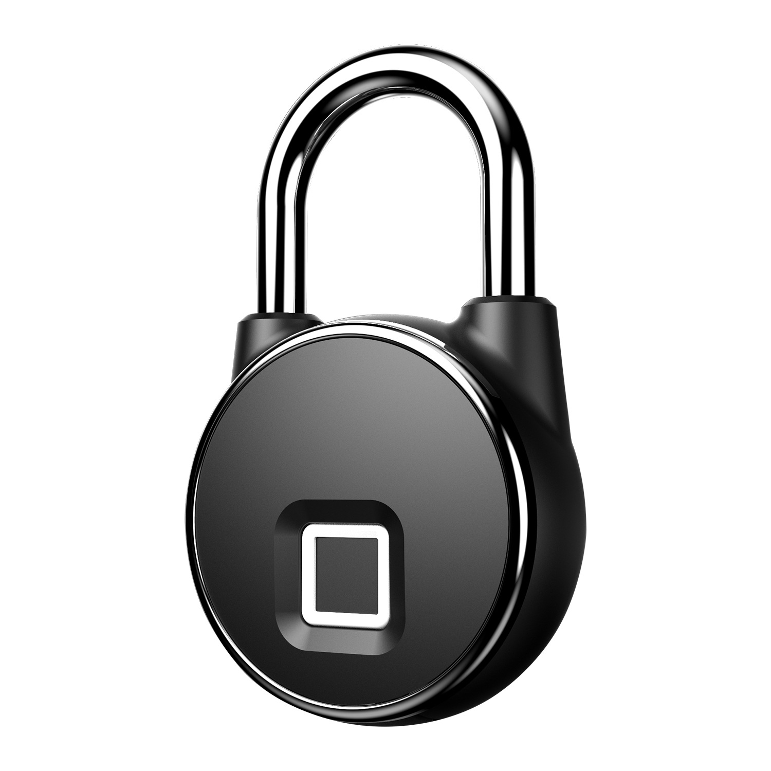 Black Anti-Theft Smart Fingerprint Padlock 