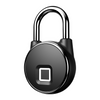 Black Anti-Theft Smart Fingerprint Padlock 