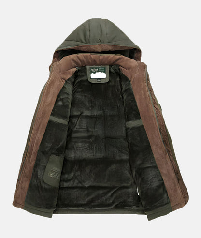 Feeded hooded jacket